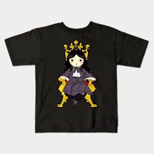 Chibi Philippe on the Golden Throne Kids T-Shirt